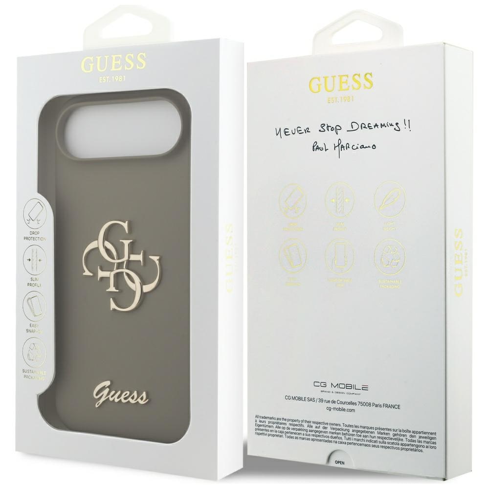 Guess Silikoni Big 4G Script Case for iPhone Air - ruskea