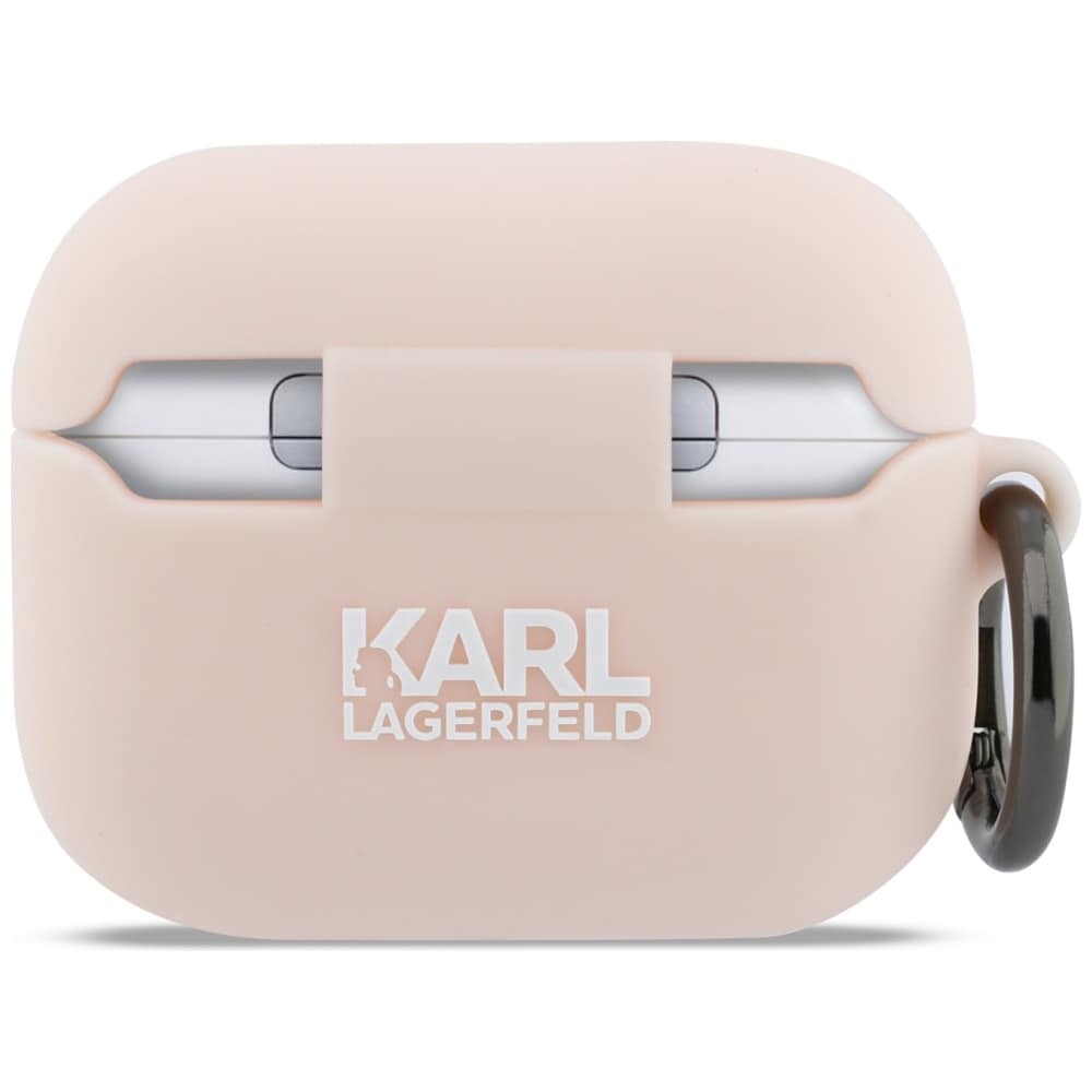 Karl Lagerfeld Silikoni Chaupette Head 3D Case AirPods Pro 3 - vaaleanpunainen - vaaleanpunainen