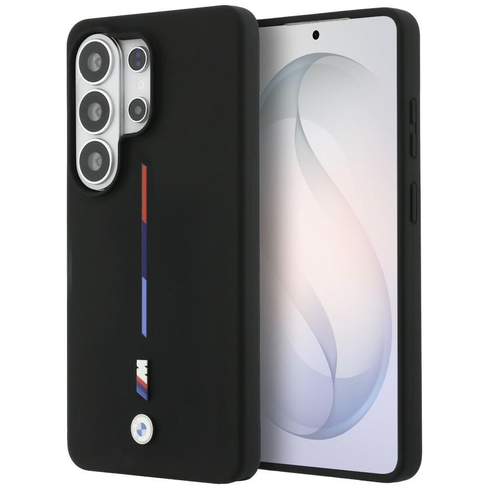 BMW M Silikoni Tricolor Line MagSafe kotelo Samsung Galaxy S26 Ultra - musta
