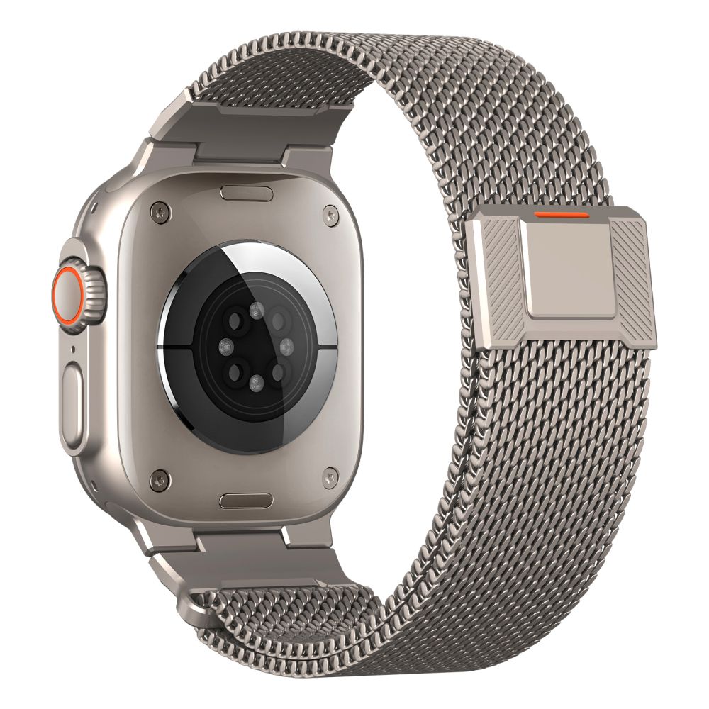 Tech-Protect Milano Vanguard rannekoru Apple kellolle (44 / 45 / 46 / 49 mm) - Titanium