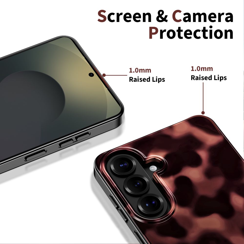 Tech-Protect Lamano MagSafe kotelo Samsung Galaxy A57 5G:lle - musta ja ruskea - musta ja ruskea