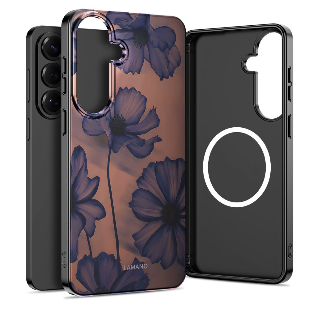 Tech-Protect Lamano MagSafe kotelo Samsung Galaxy A57 5G - ruskea ja violetti