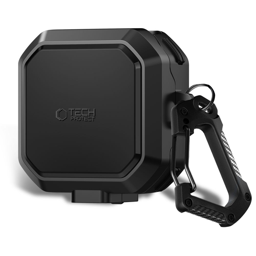 Tech-Protect Carbonox MagSafe kotelo Samsung Galaxy Buds 4 / 4 Pro - musta