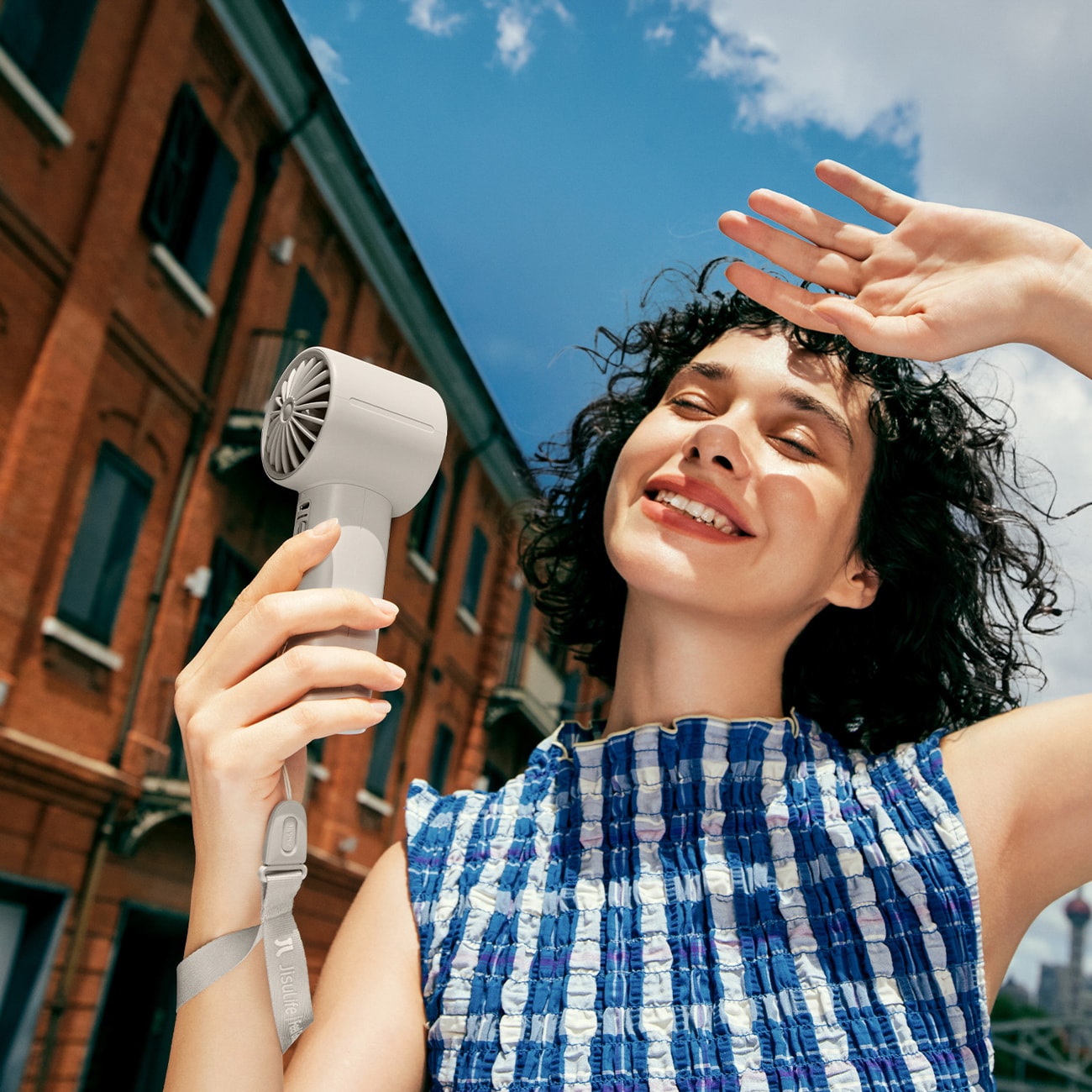 Jisulife Handheld Fan 10 4000mAh Kannettava USB-tuuletin - harmaa