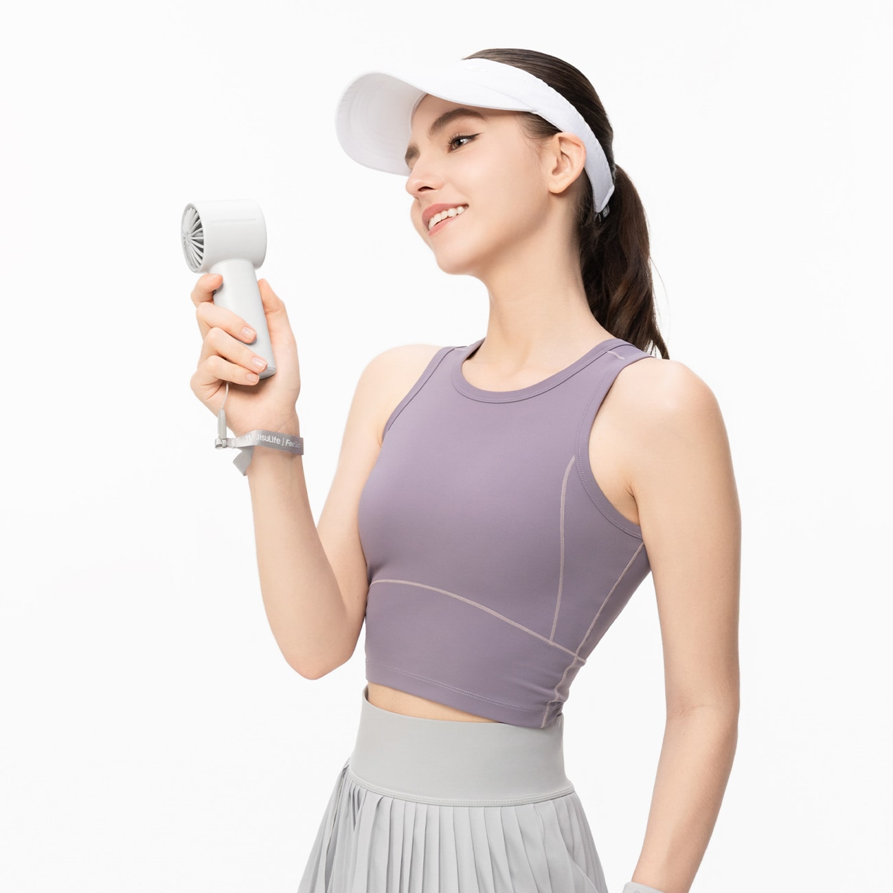 Jisulife Handheld Fan 10 4000mAh Kannettava USB-tuuletin - harmaa