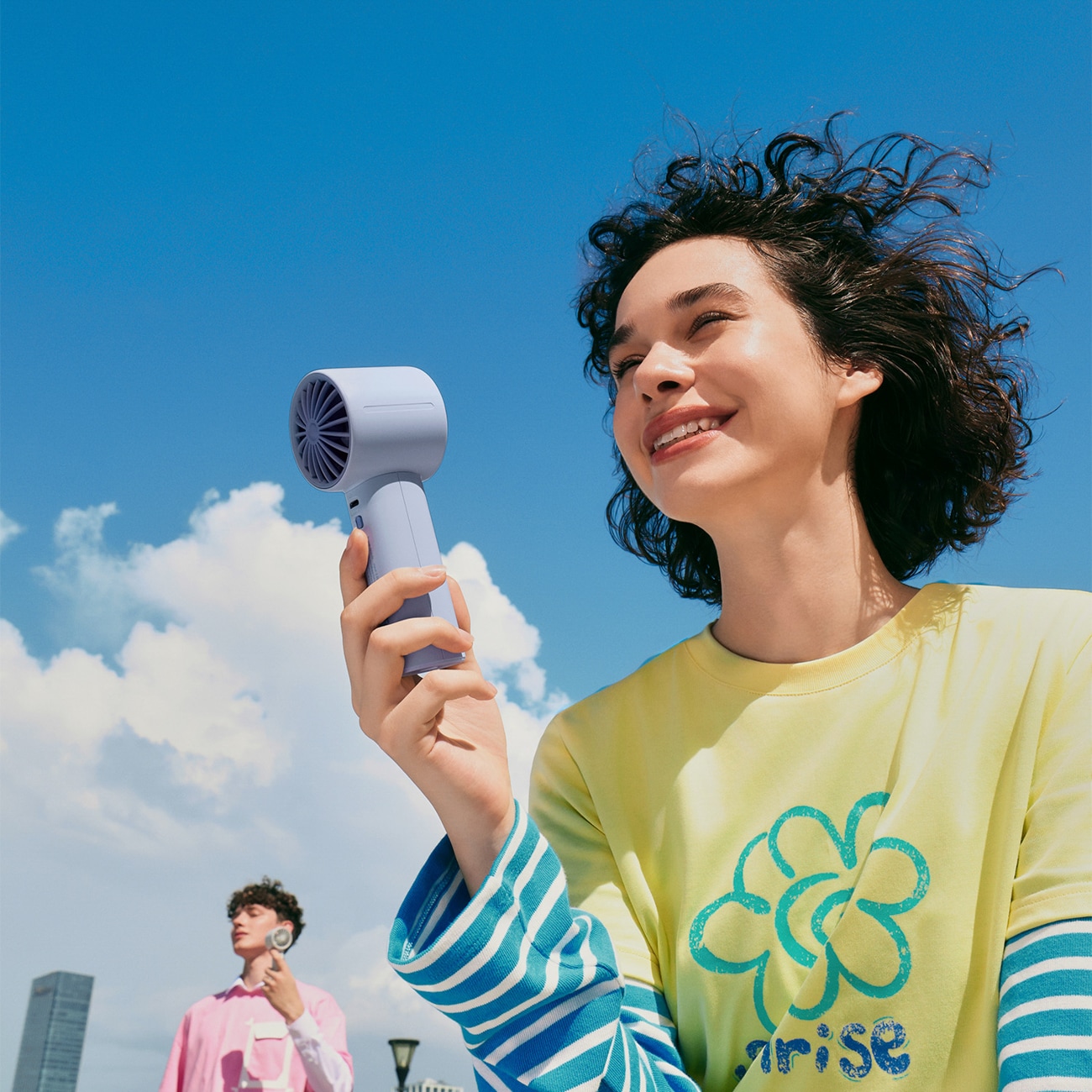 Jisulife Handheld Fan 10 4000mAh Kannettava USB-tuuletin - sininen