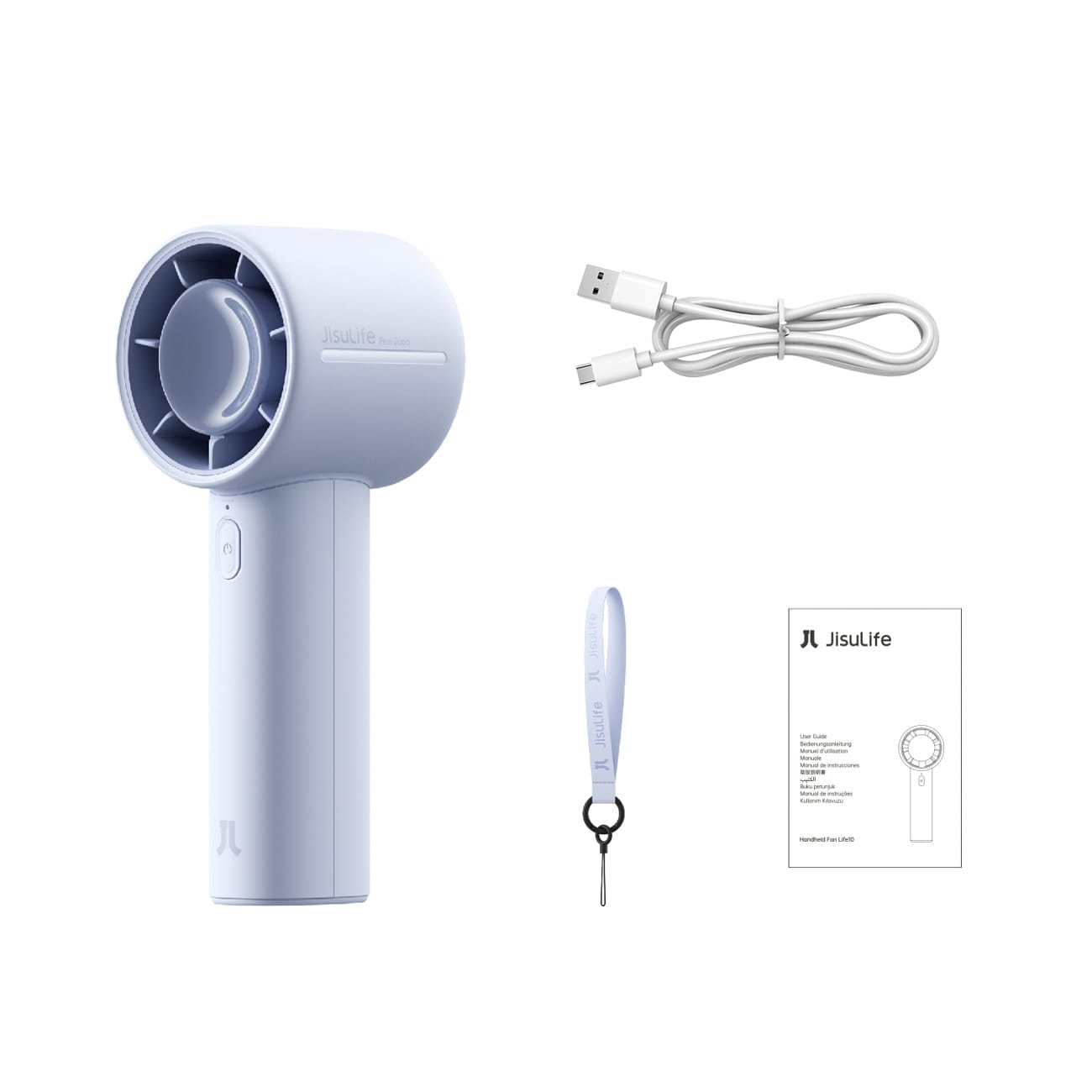Jisulife Handheld Fan 10 4000mAh Kannettava USB-tuuletin - sininen