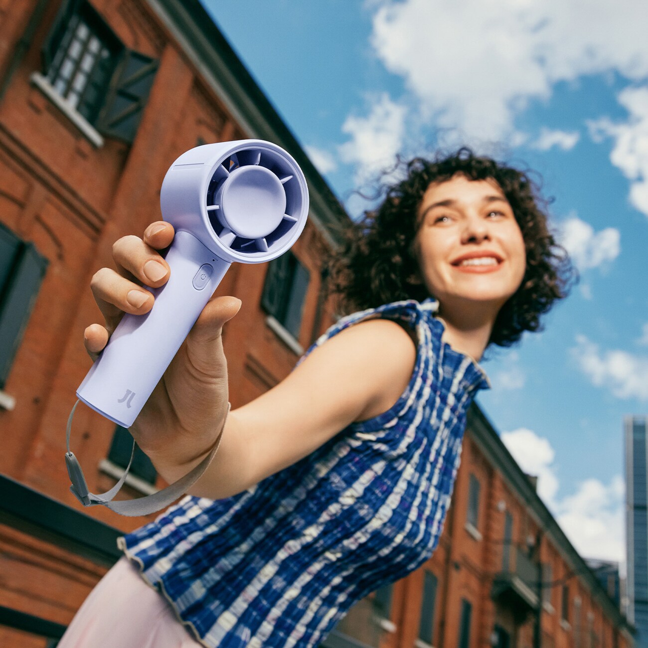 Jisulife Handheld Fan 10 4000mAh Kannettava USB-tuuletin - sininen