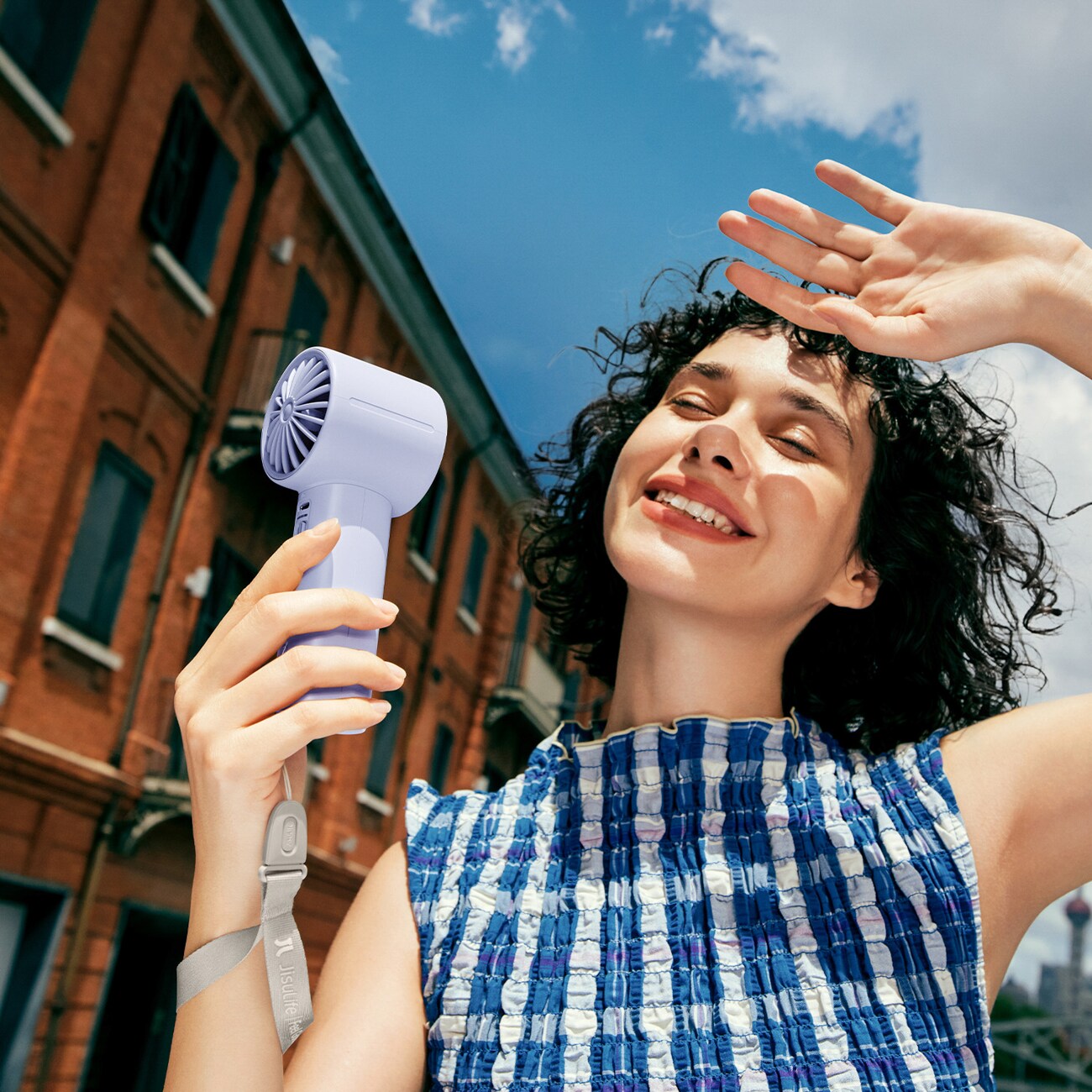 Jisulife Handheld Fan 10 4000mAh Kannettava USB-tuuletin - sininen