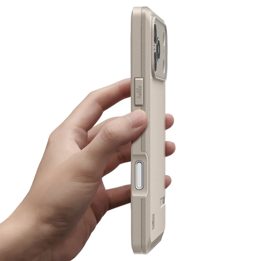 Spigen Classic LS MagSafe -kotelo iPhone 17 Pro:lle - beige
