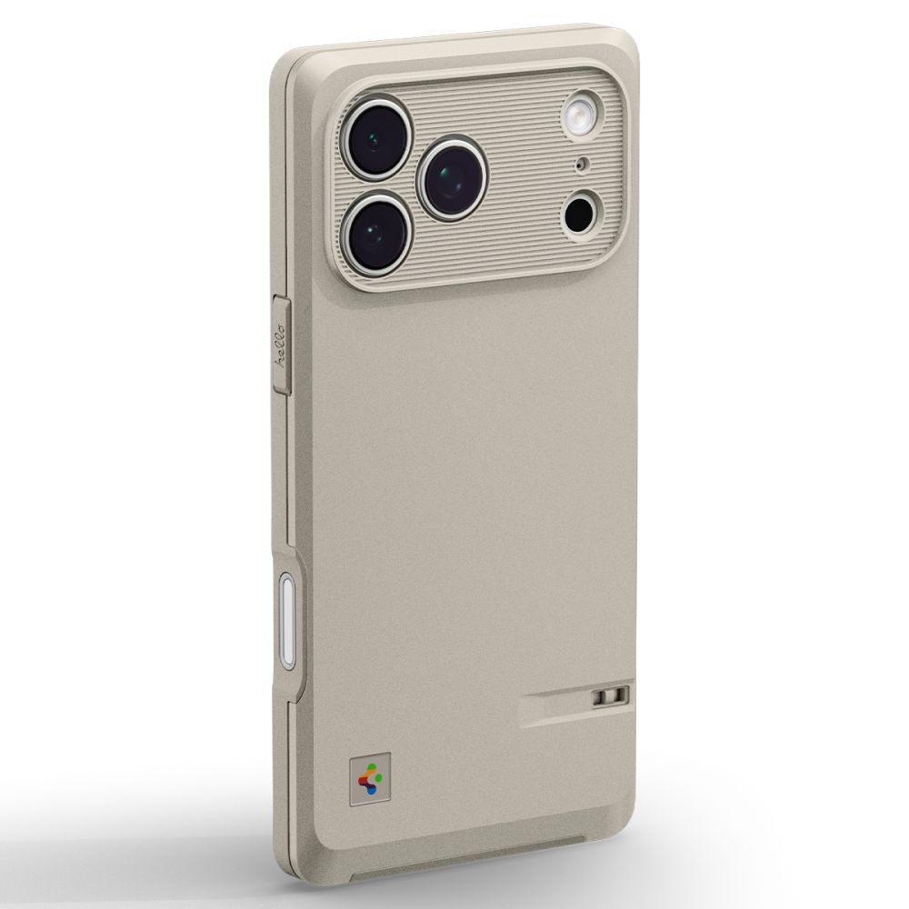 Spigen Classic LS MagSafe -kotelo iPhone 17 Pro:lle - beige