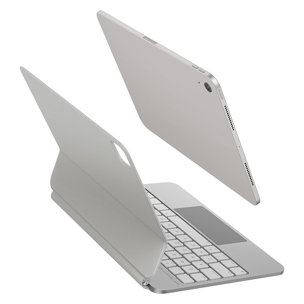 Uniq Venno Pro magneettinen älykotelo näppäimistöllä iPad Air/Pro 11" - valkoinen