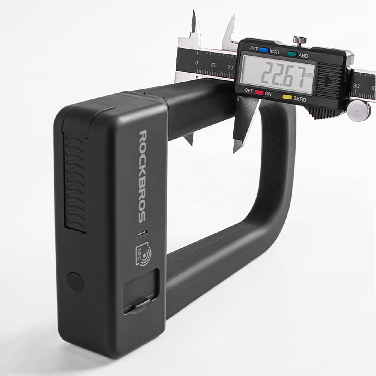 Rockbros RBNS1 SMART Bike Lock NFC-lukijalla - Musta