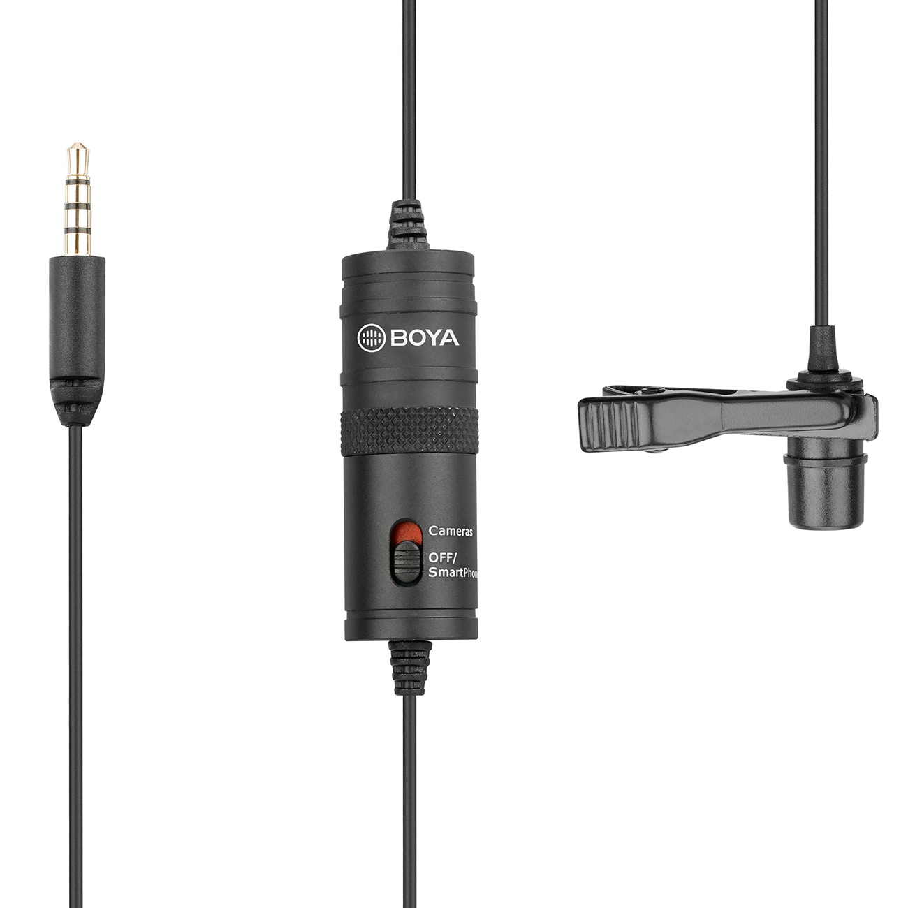 BOYA BY-M1 langallinen lavalier-mikrofoni - musta
