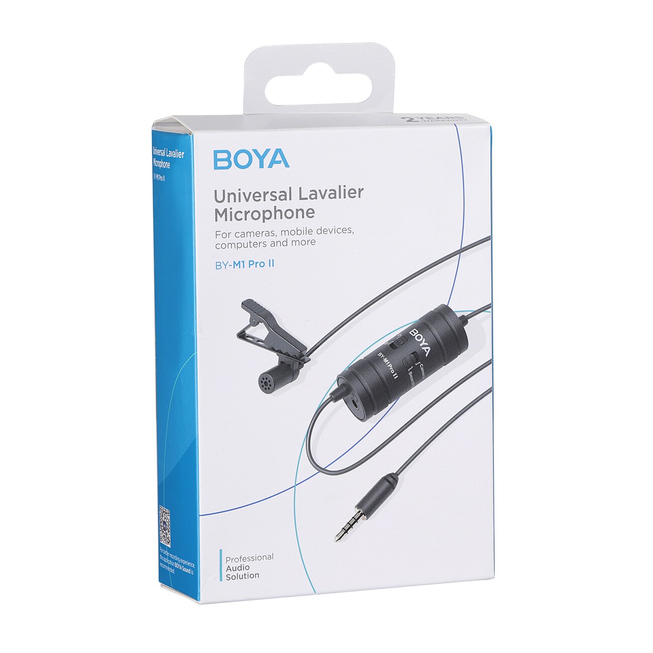 BOYA BY-M1 Pro II langallinen lavalier-mikrofoni - musta