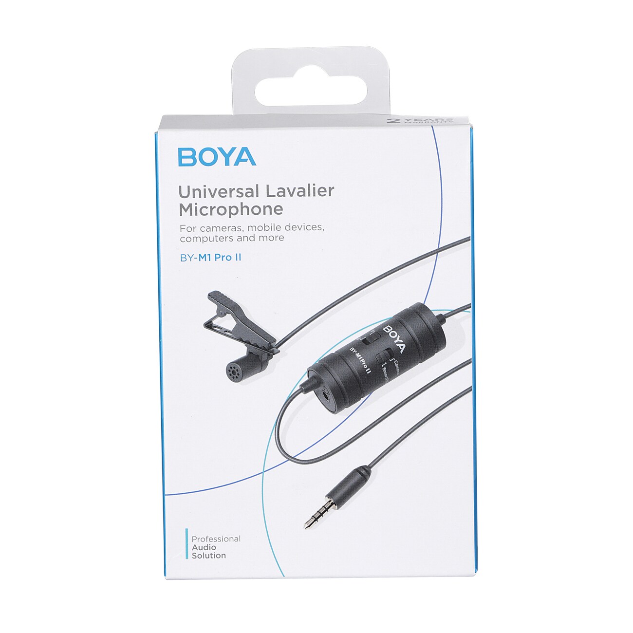 BOYA BY-M1 Pro II langallinen lavalier-mikrofoni - musta