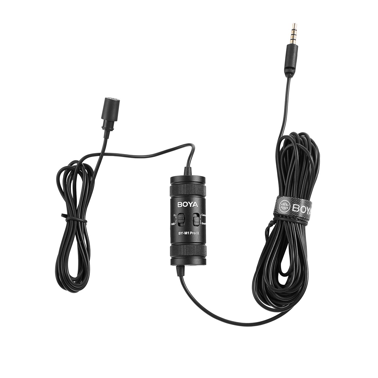 BOYA BY-M1 Pro II langallinen lavalier-mikrofoni - musta