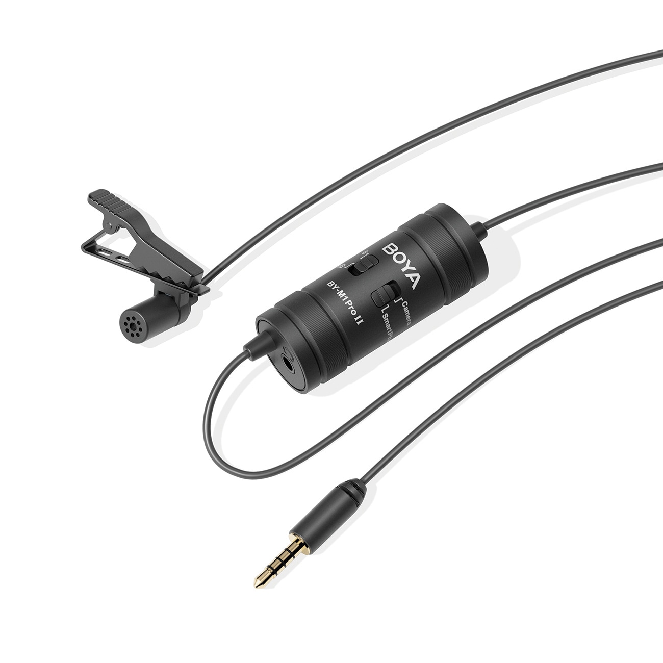 BOYA BY-M1 Pro II langallinen lavalier-mikrofoni - musta