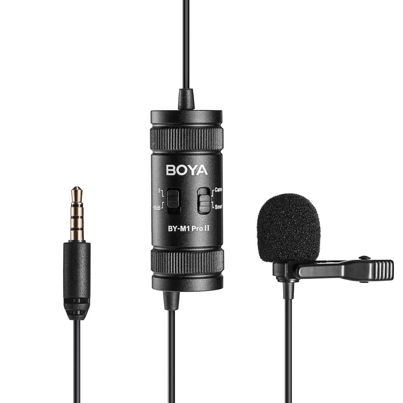 BOYA BY-M1 Pro II langallinen lavalier-mikrofoni - musta