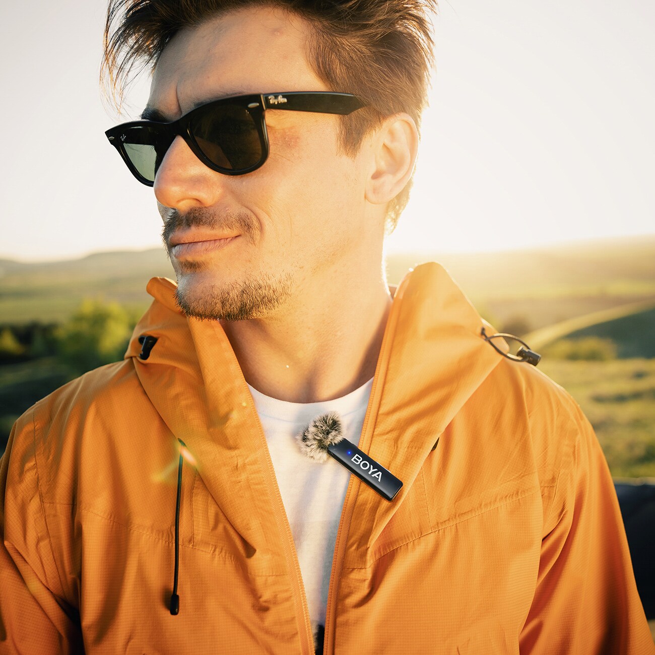 BOYA BOYALINK V2.0 langattomat mikrofonit 2.4GHZ USB-C - musta