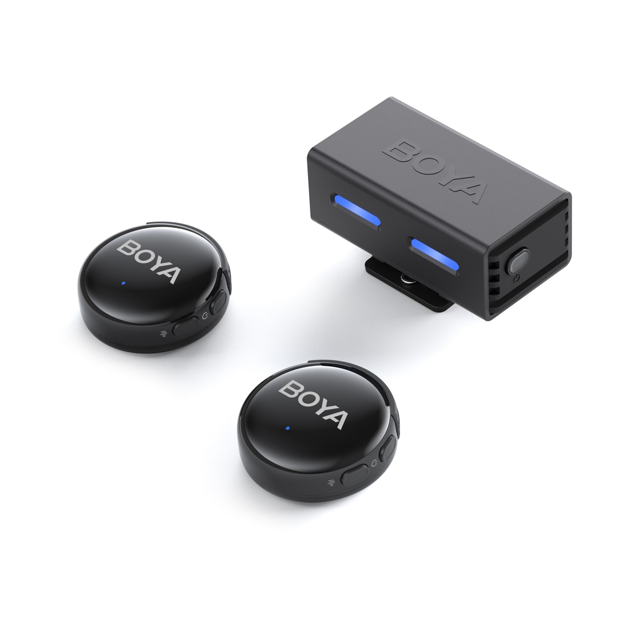 BOYA BOYALINK 3-02 Langattomat mikrofonit 2.4GHz USB-C - musta