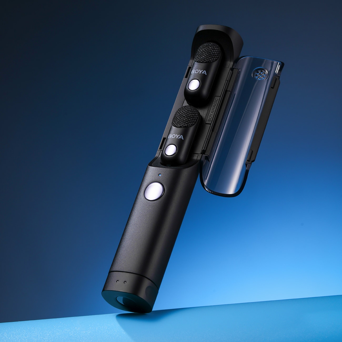 BOYA MAGIC-02 Langaton mikrofoni 2.4GHz USB-C - Musta