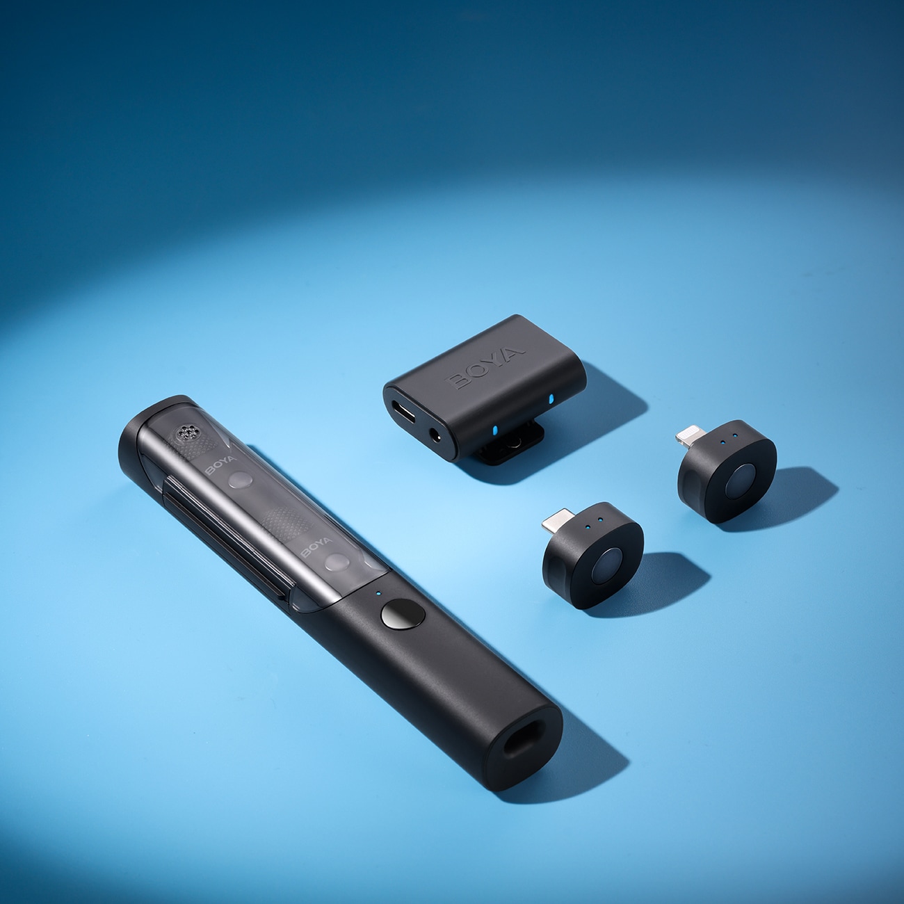 BOYA MAGIC-02 Langaton mikrofoni 2.4GHz USB-C - Musta