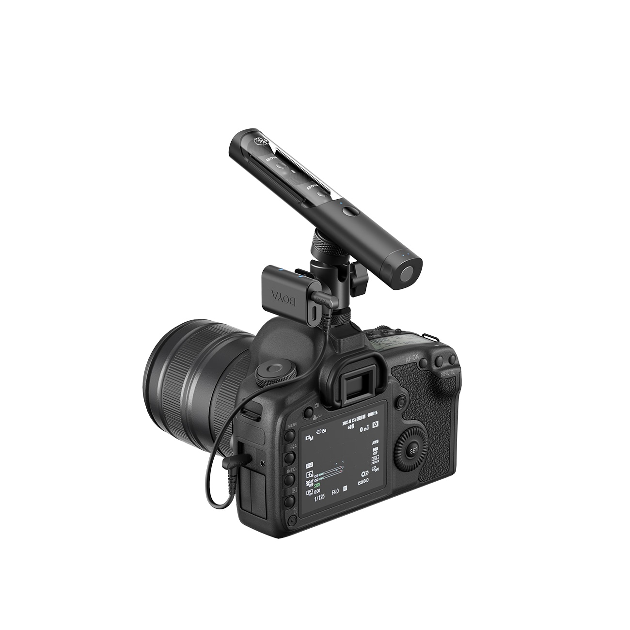 BOYA MAGIC-02 Langaton mikrofoni 2.4GHz USB-C - Musta