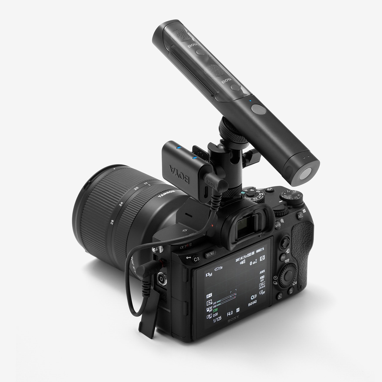 BOYA MAGIC-02 Langaton mikrofoni 2.4GHz USB-C - Musta