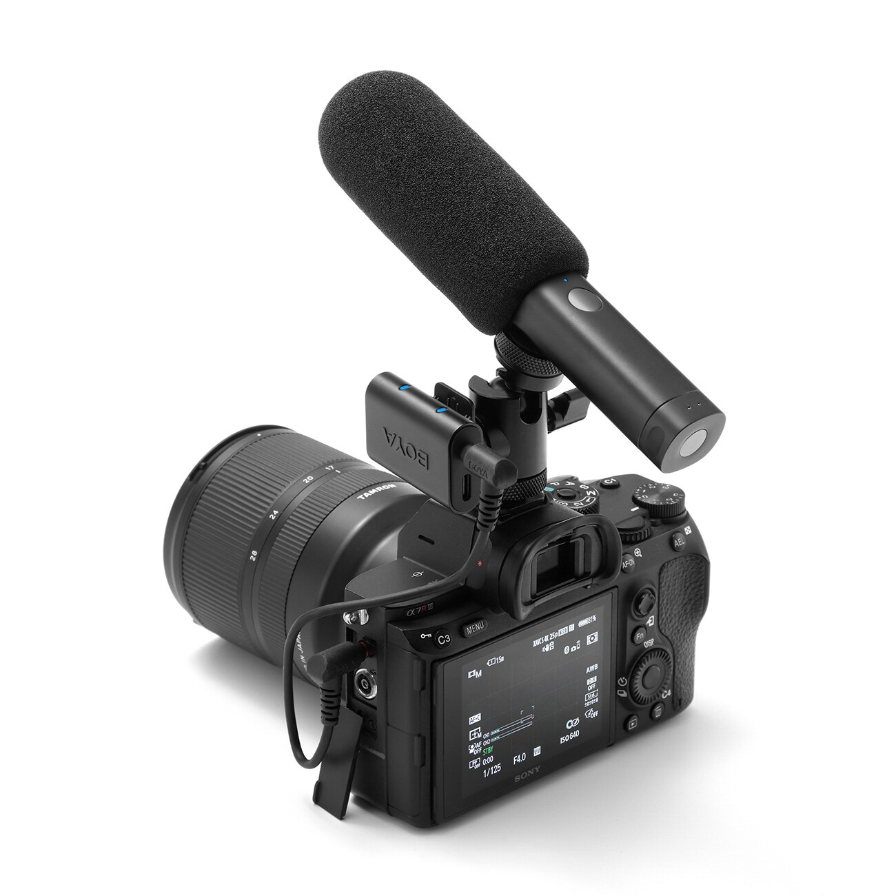 BOYA MAGIC-02 Langaton mikrofoni 2.4GHz USB-C - Musta