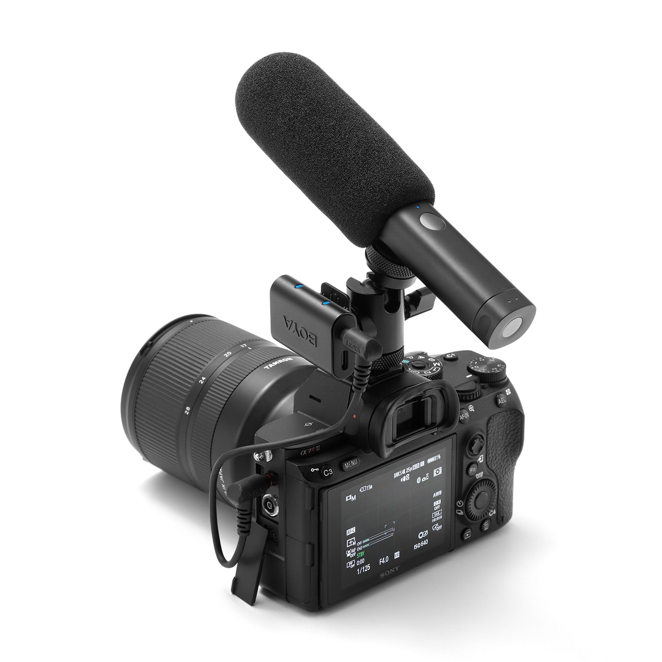 BOYA MAGIC-03 langaton mikrofoni 2.4GHz USB-C - musta