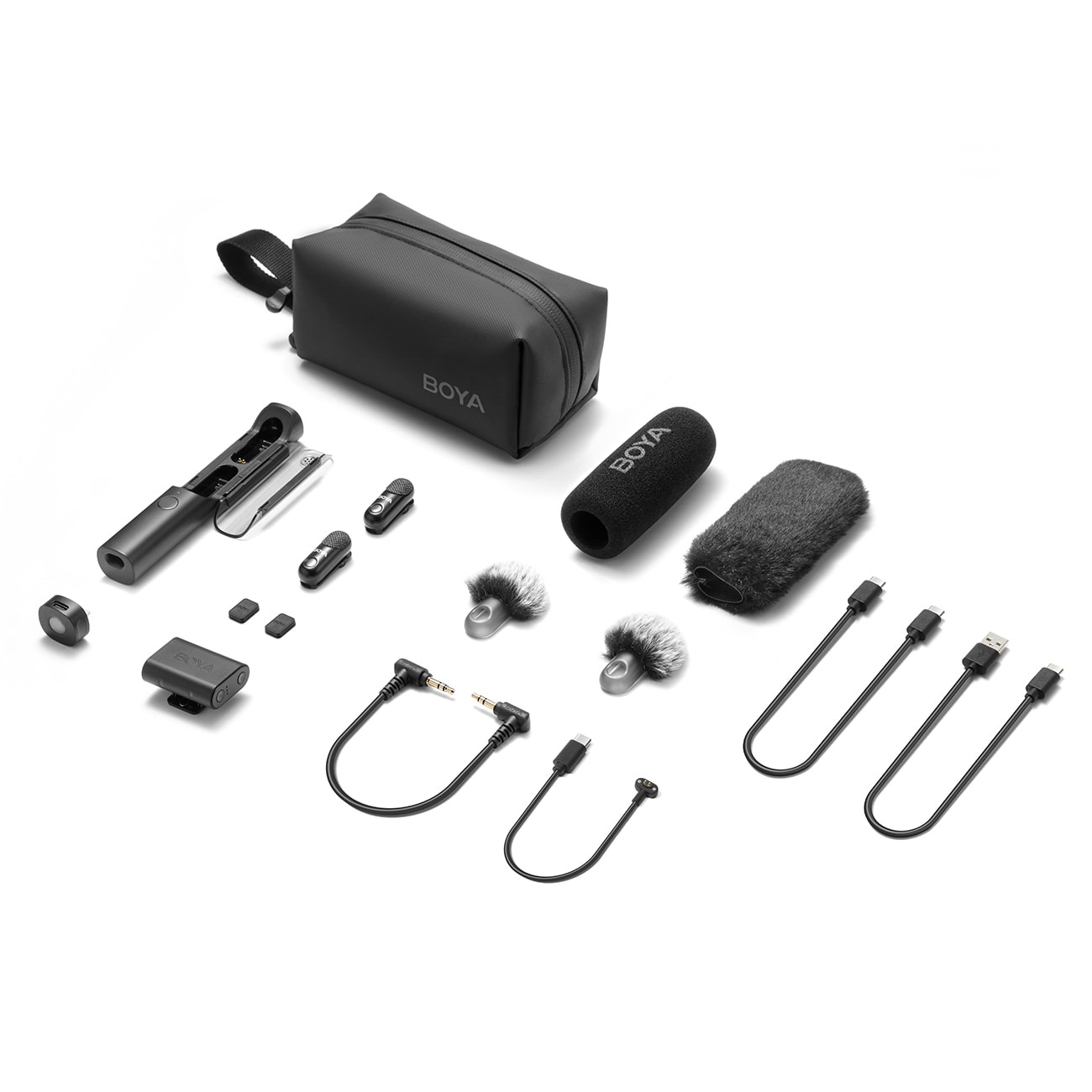 BOYA MAGIC-03 langaton mikrofoni 2.4GHz USB-C - musta