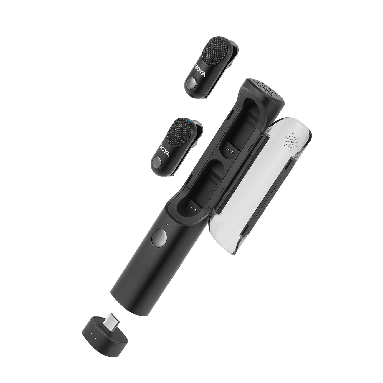 BOYA MAGIC-03 langaton mikrofoni 2.4GHz USB-C - musta