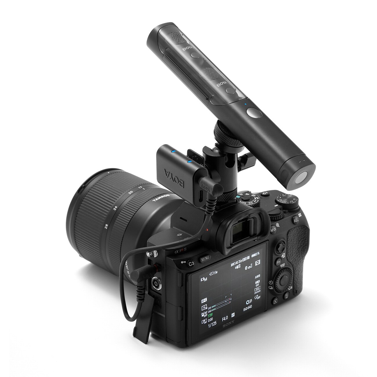 BOYA MAGIC-03 langaton mikrofoni 2.4GHz USB-C - musta