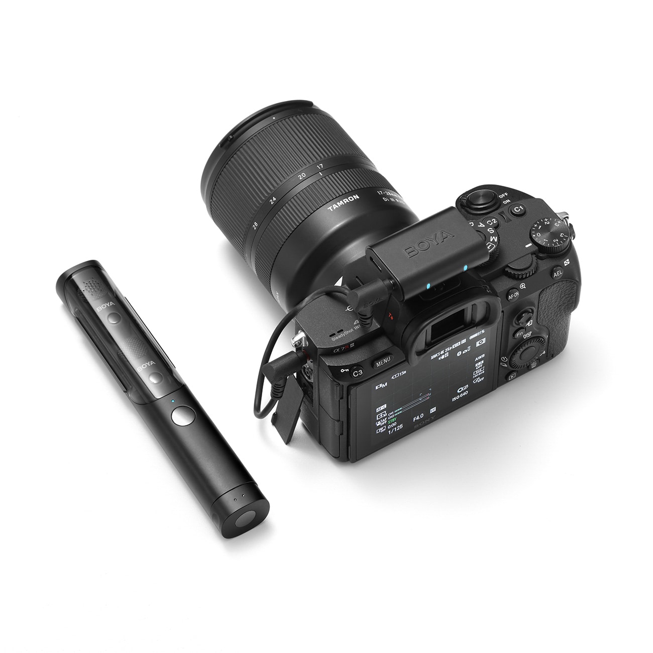 BOYA MAGIC-03 langaton mikrofoni 2.4GHz USB-C - musta