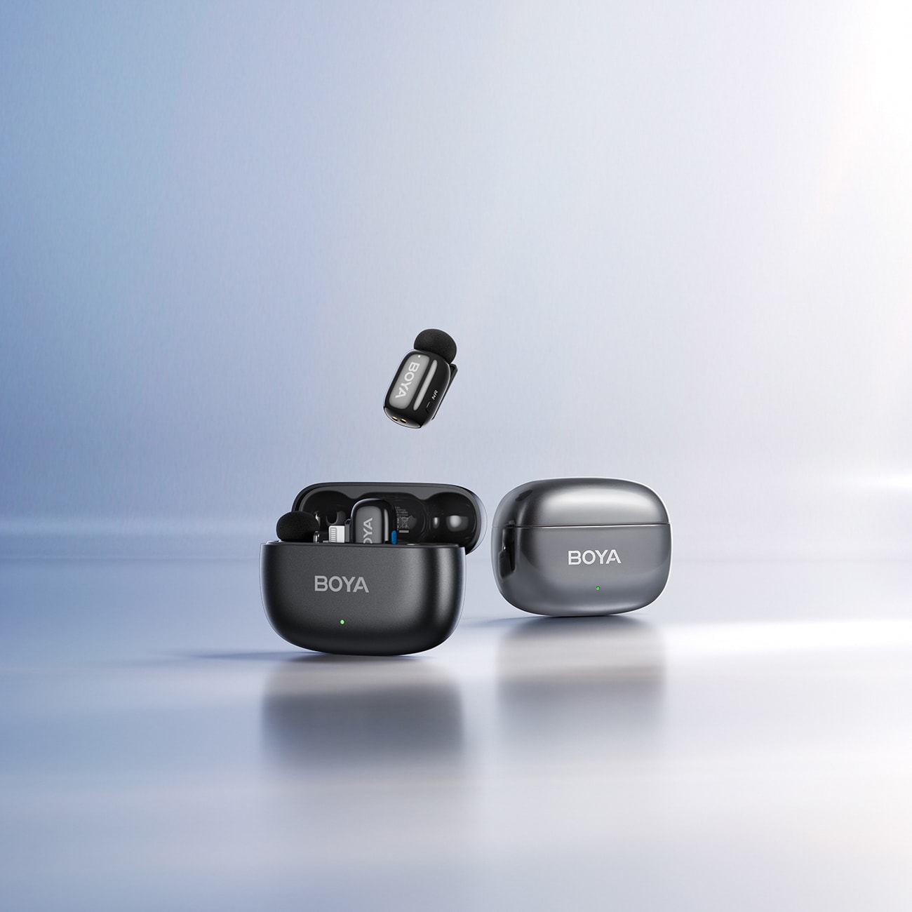 BOYA Mini 2-02 Langaton Mikrofoni USB-C 2.4 GHz (2 kpl) – AI-kohinanvaimennus, 100 m, musta