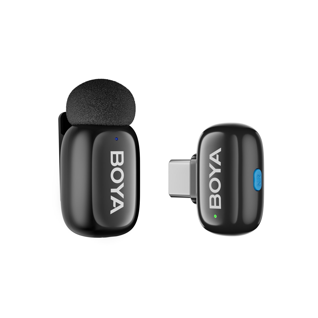 BOYA Mini 2-02 Langaton Mikrofoni USB-C 2.4 GHz (2 kpl) – AI-kohinanvaimennus, 100 m, musta