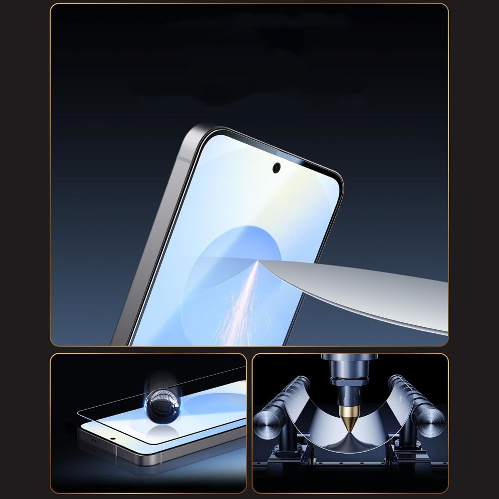 Tech-Protect Easy Set+ 3-pack karkaistu lasi Samsung Galaxy S26:lle - musta