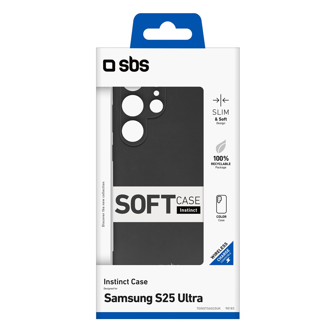 SBS Instinct kotelo Samsung Galaxy S25 Ultra - Musta