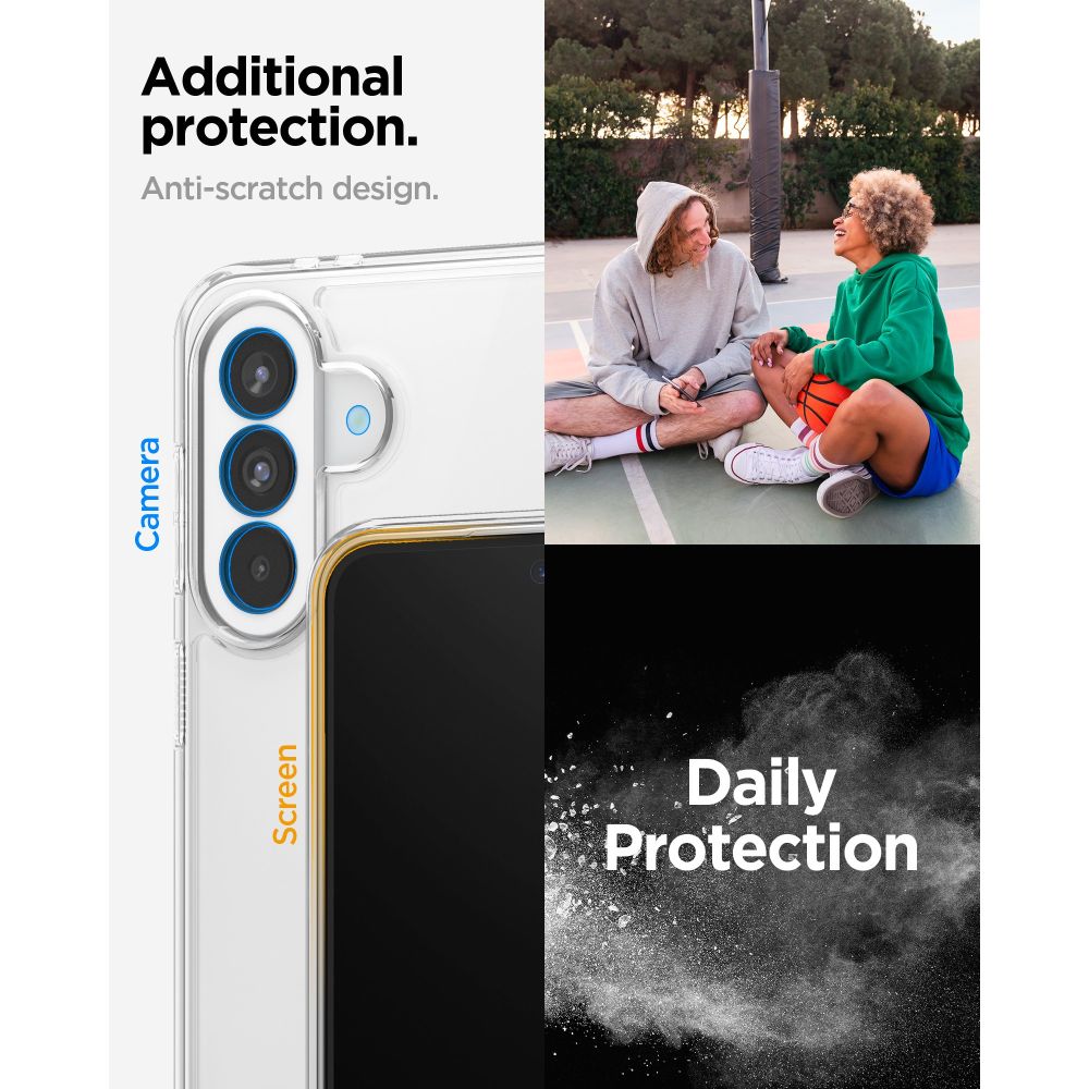 Spigen Ultra hybridi kotelo Samsung Galaxy A37 5G:lle - läpinäkyvä