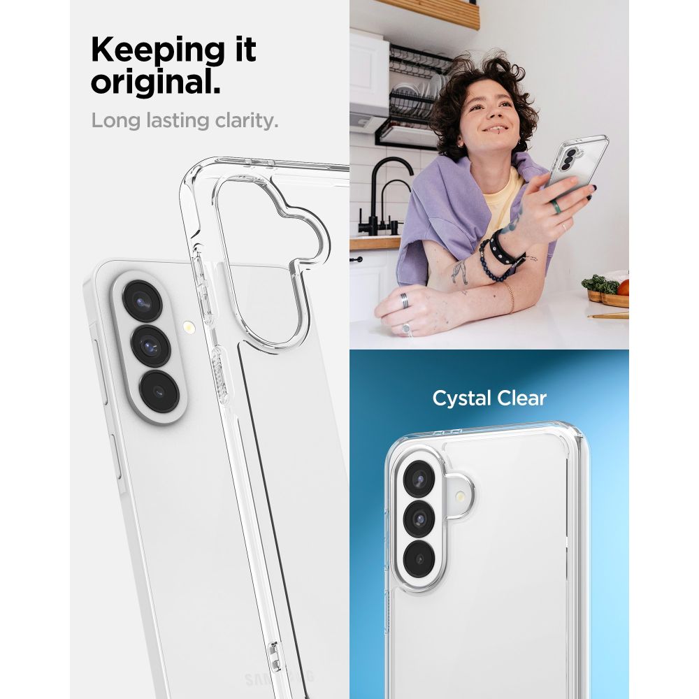 Spigen Ultra hybridi kotelo Samsung Galaxy A37 5G:lle - läpinäkyvä