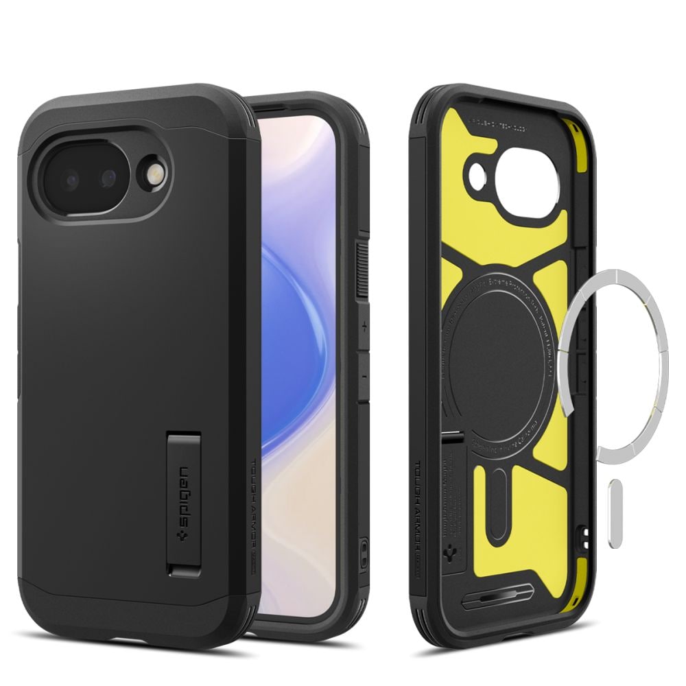 Spigen Tough Armor Mag MagSafe -kotelo Google Pixel 10A:lle - musta