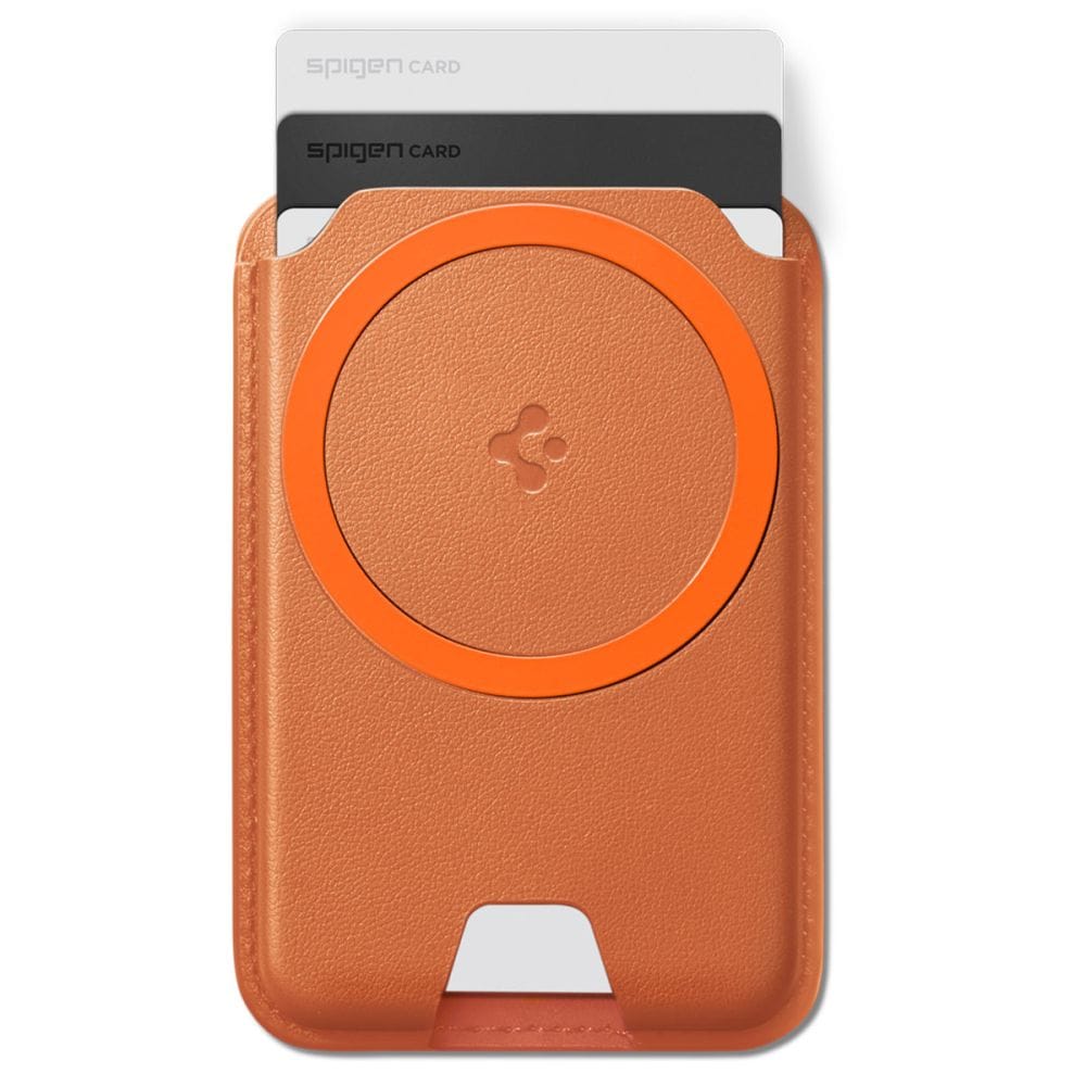 Spigen Valentinus MagFit+ MagSafe magneettinen puhelimen lompakko - oranssi