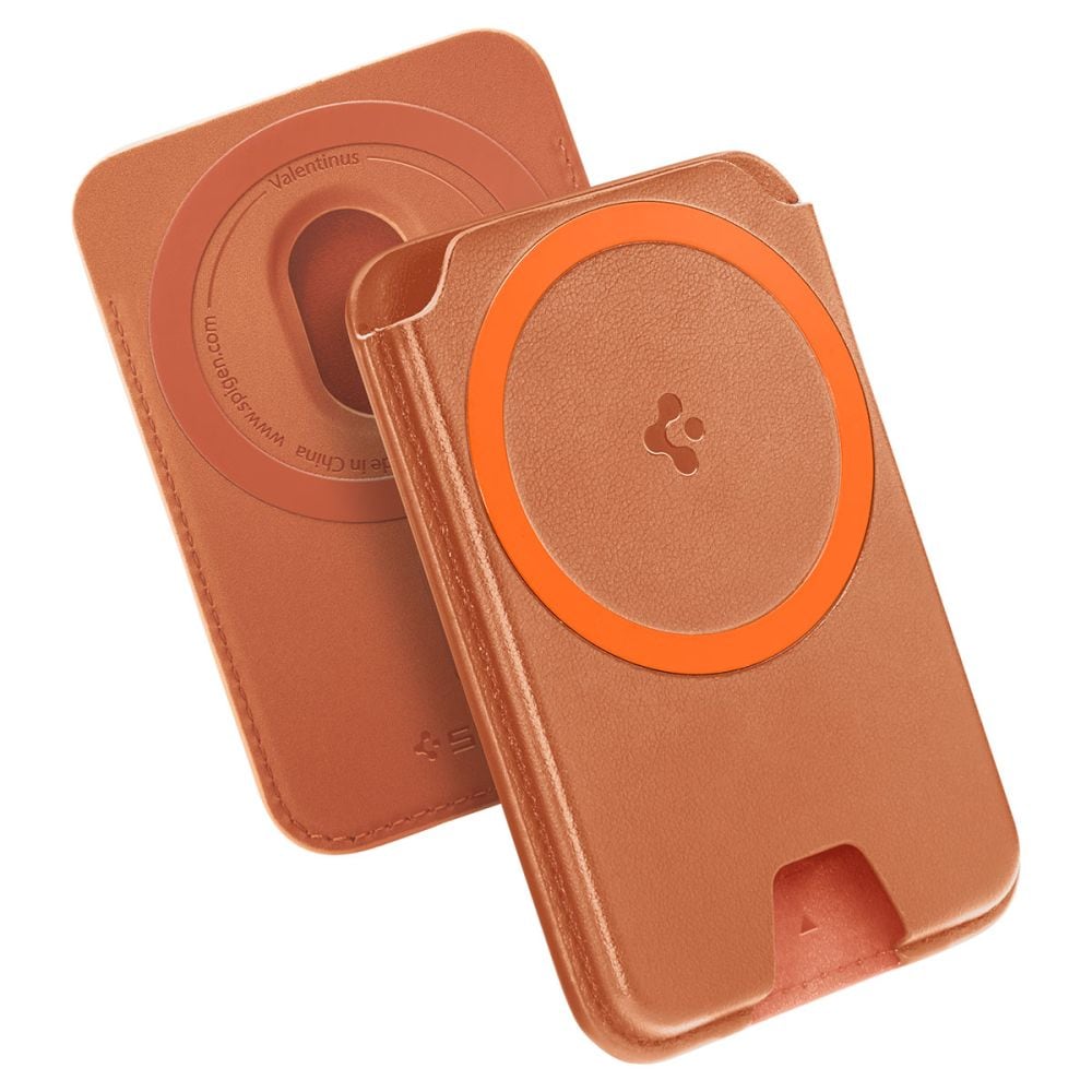 Spigen Valentinus MagFit+ MagSafe magneettinen puhelimen lompakko - oranssi
