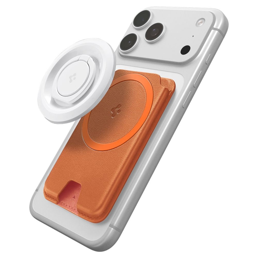 Spigen Valentinus MagFit+ MagSafe magneettinen puhelimen lompakko - oranssi