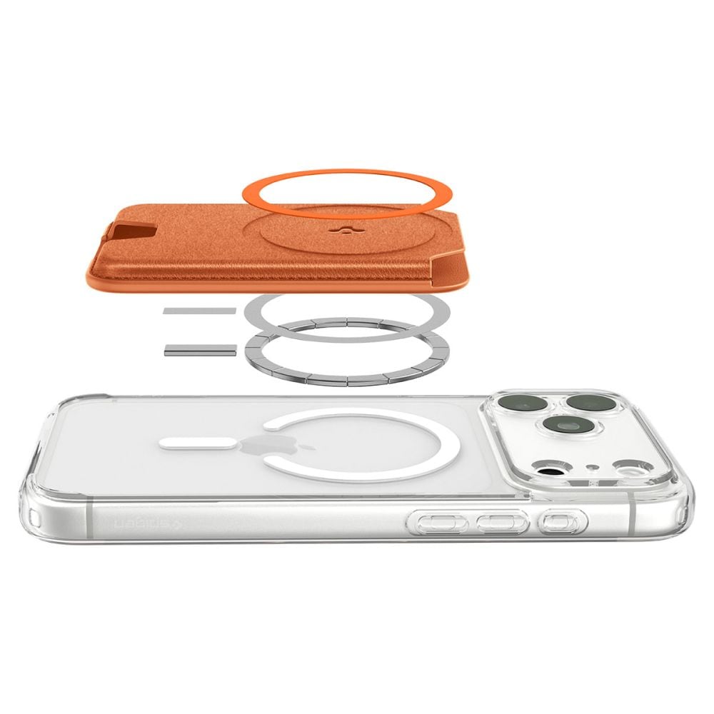 Spigen Valentinus MagFit+ MagSafe magneettinen puhelimen lompakko - oranssi
