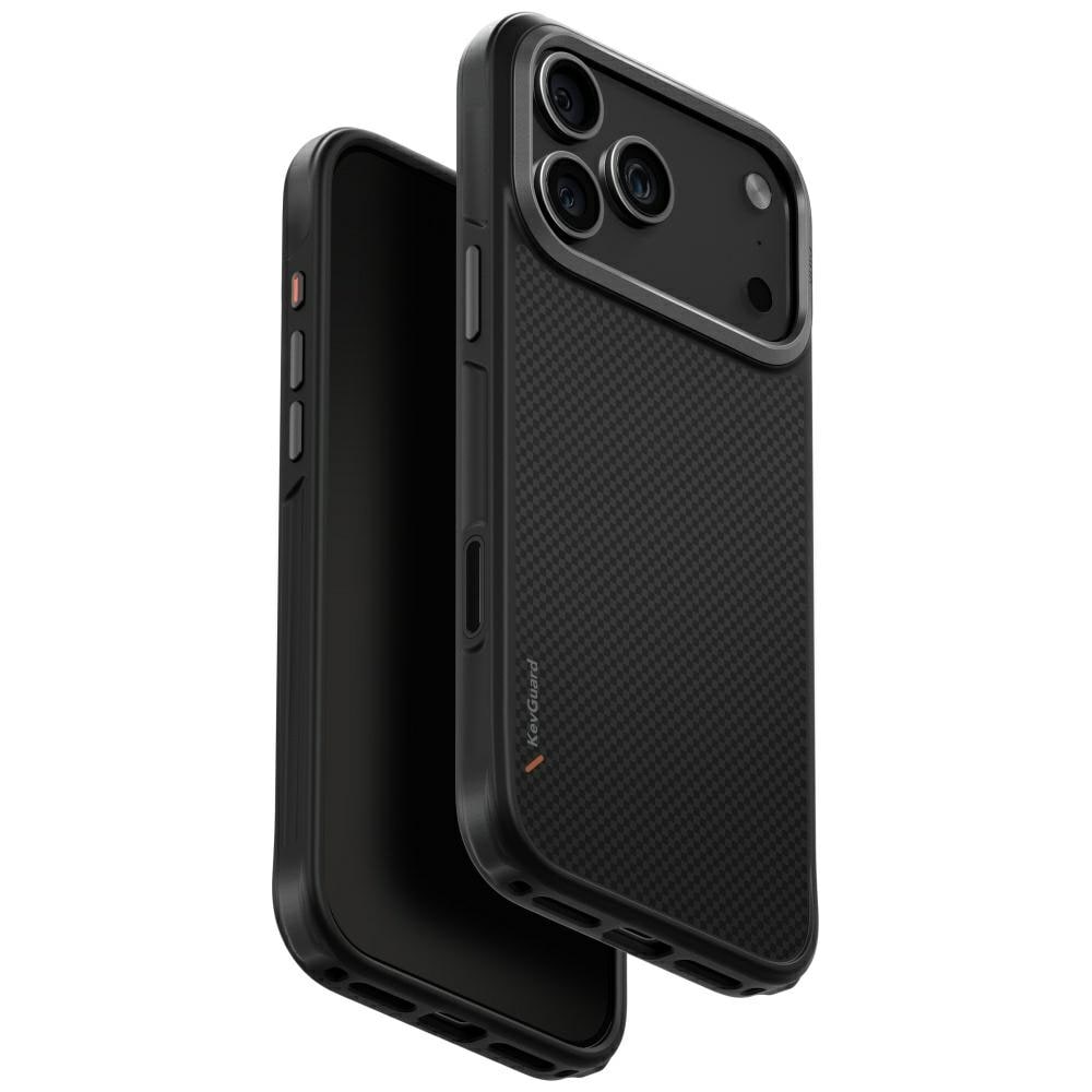 Uniq Keva Magclick -latauskotelo iPhone 17 Pro Maxille - musta