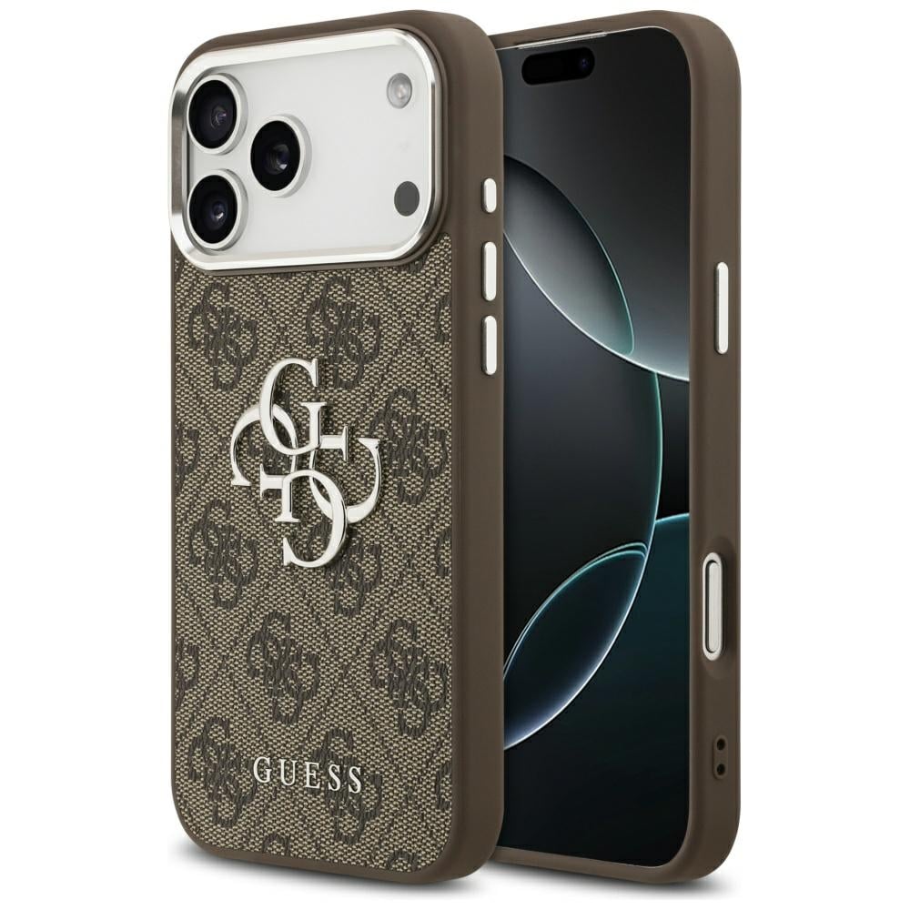 Guess 4G Big 4G Classic Logo Kotelo iPhone 17 Pro Max Ruskea - Hopea - Hopea
