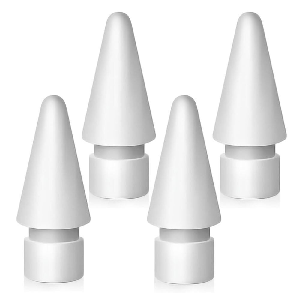 Tech-Protect Stylus-kynän kärjet Apple lyijykynälle 4-pack - Valkoinen