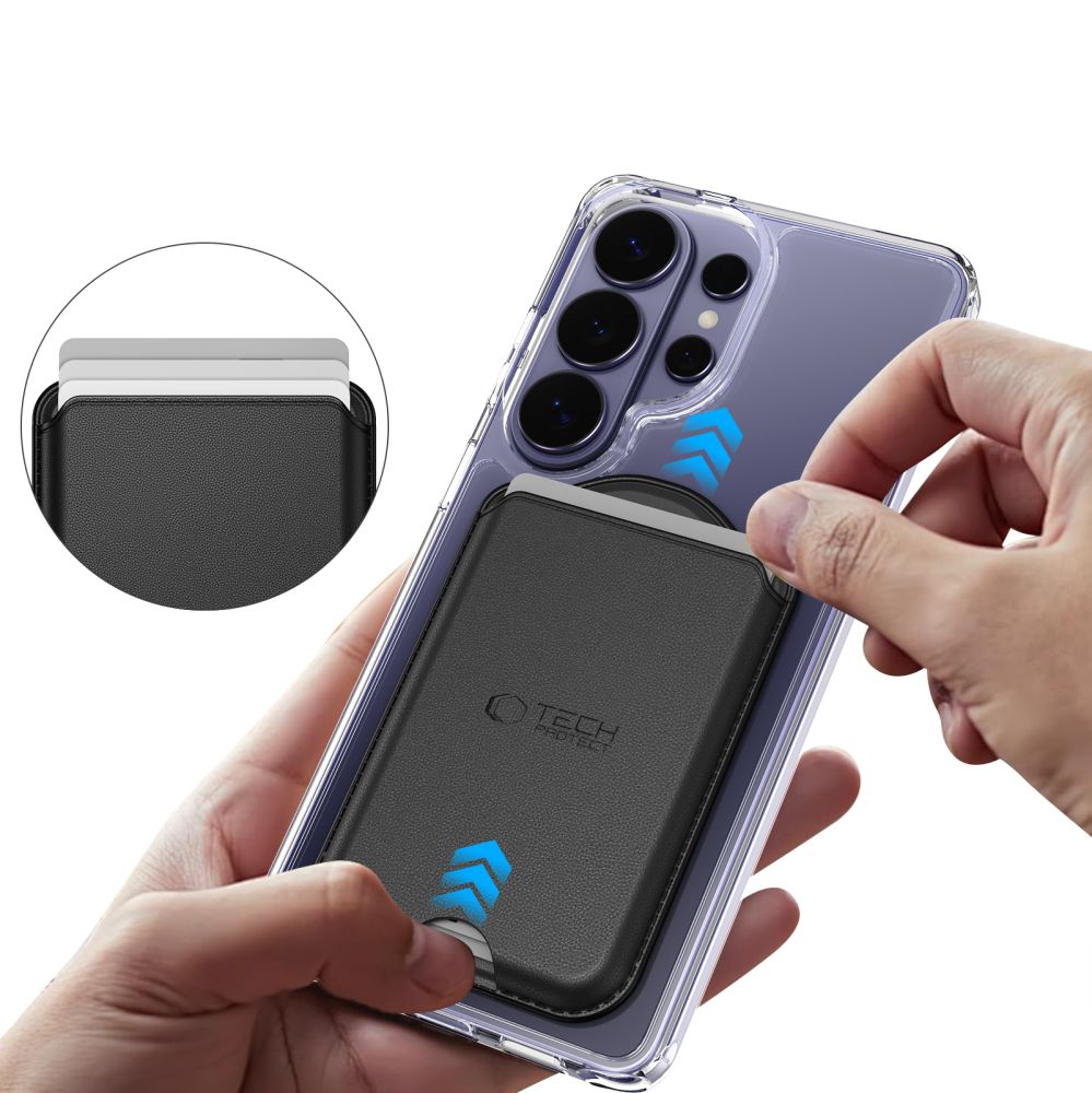 Tech-Protect CH02 MagWallet MagSafe magneettinen lompakko puhelimelle - musta
